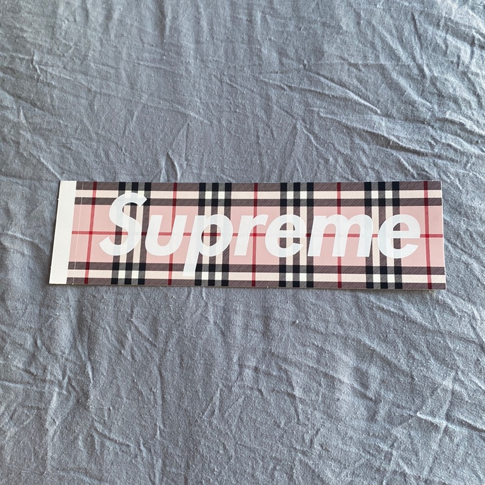 Supreme Burberry London England sticker